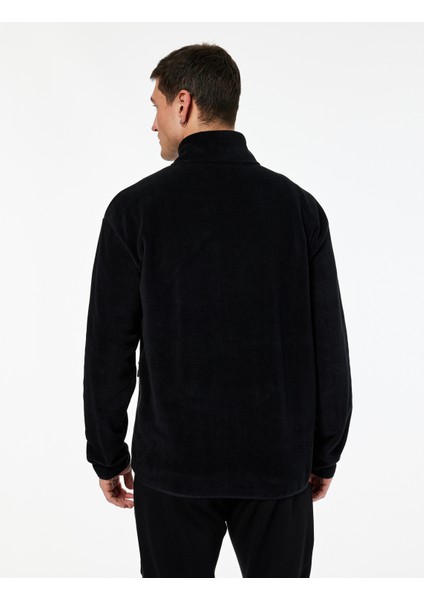 Regular Fit Cepli Yarım Fermuarlı Polar Sweatshirt fırsatları