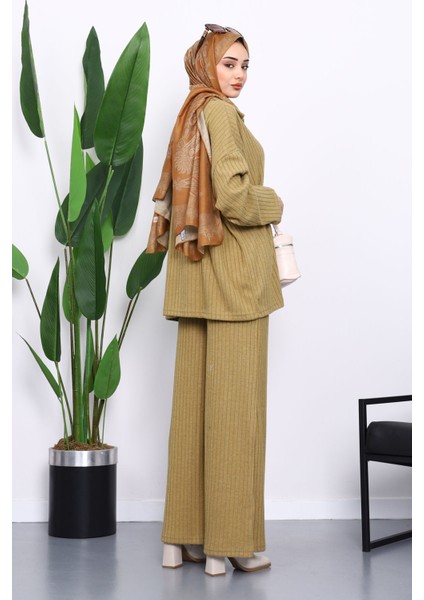 Haki Kaşkorse Tunik Pantolonlu Takım fırsatları