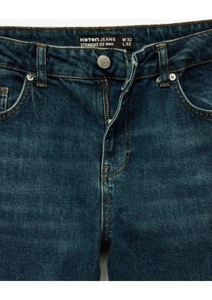 Pamuklu Normal Bel Straight Fit Jean Pantolon - Mark Jean modelleri