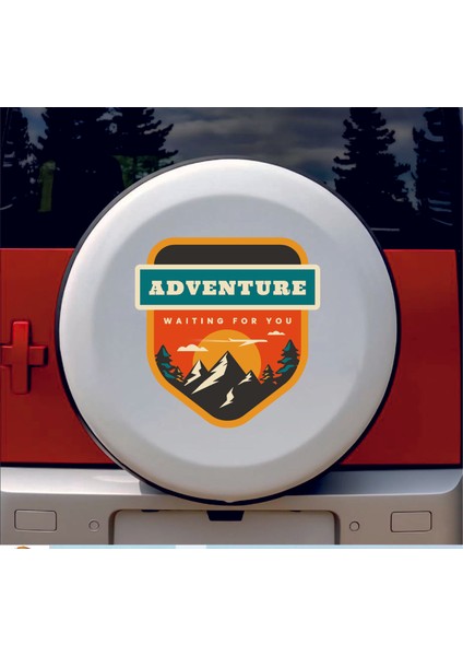 Adventure Sticker - Off Road 4x4 Kamp Doğa Sticker - Araba Oto Motosiklet Karavan Sticker 00118 fırsatları