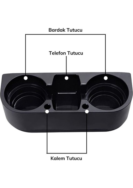 Araç Içi Oto Koltuk Arası Yanı Bardak Kalem Cep Telefon Tutucu Tekli Konsol Bardaklık indirimleri