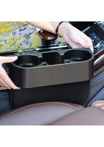 Araç Içi Oto Koltuk Arası Yanı Bardak Kalem Cep Telefon Tutucu Tekli Konsol Bardaklık