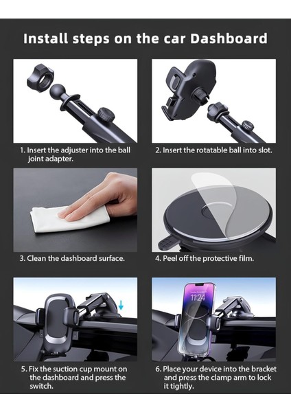 Araç Içi Telefon Tutucu Vantuzlu Araba Telefon Tutucu Araba Telefon Tutacağı Nano Jelli Siyah Cam fiyatları