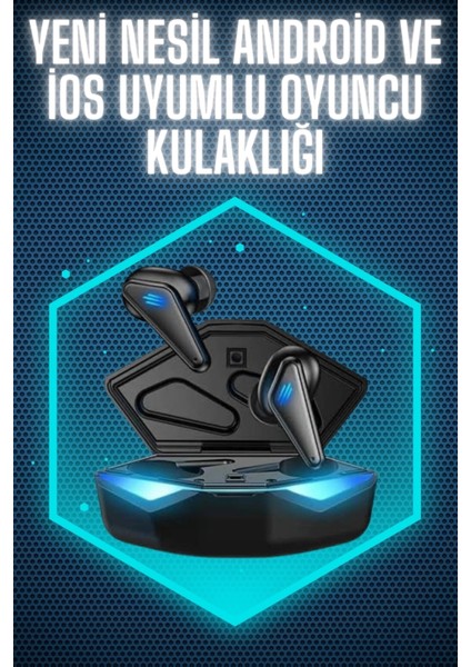 Wireless Gaming Kulaklık Mikrofonlu Bluetooth Oyuncu Kulaklığı