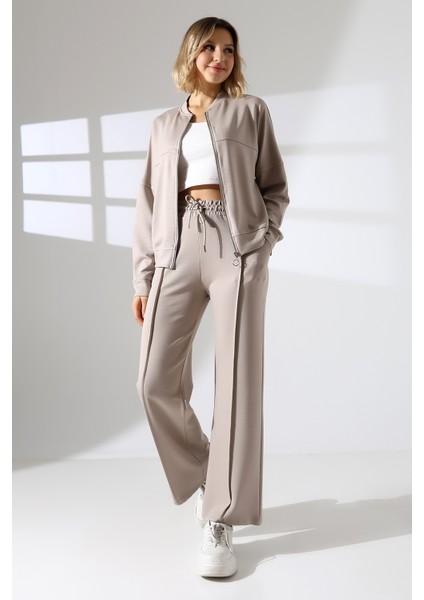 Kolej Yaka Fermuarlı Oyşo Modal Ikili Takım modelleri