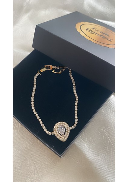 Çelik Zirkon Taş Su Damlası Bileklik fırsatları