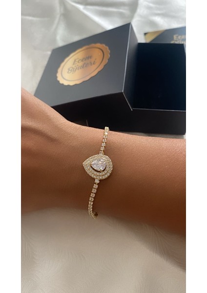 Çelik Zirkon Taş Su Damlası Bileklik indirimleri