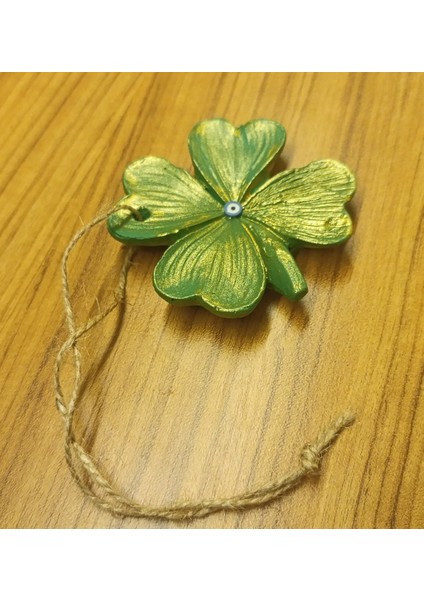 Şans Yoncası – El Yapımı Nazar Boncuklu Dekoratif Süs – Nazar Boncuklu El Yapımı Yonca Süsü - El Yapımı Dört Yapraklı Yonca Dekoru modelleri