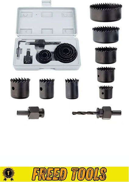 11 Parça Profesyonel Panç Seti Kartonpiyer Sunta Alçıpan Delici Testere Takımı Kartonpiyer Açma fırsatları