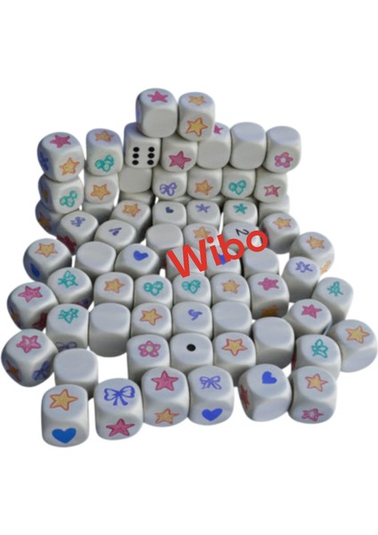 Beyaz Boş Akrilik Küp Zar - Kendin Yap (Dıy) Hobi ve Öğretim Amaçlı Yuvarlak Oyun Zarı Seti (10 Adet) modelleri