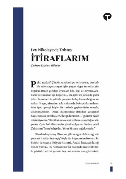 Itiraflarım