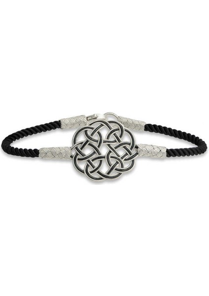 Gümüş Kazaziye Örgü Bileklik