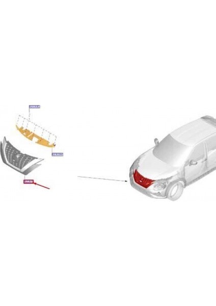 Dacia Lodgy 2012 Sonrası Panjur Oem No (623104478R)