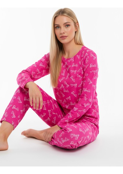 Bisiklet Yaka Süet Pijama Takımı 6002 Barbie indirimleri