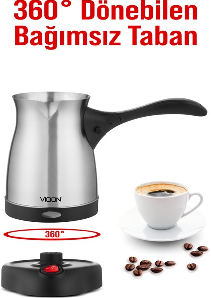 Pazaraza Vioon 5 Fincan Kapasiteli 600W Türk Kahve Makinesi modelleri