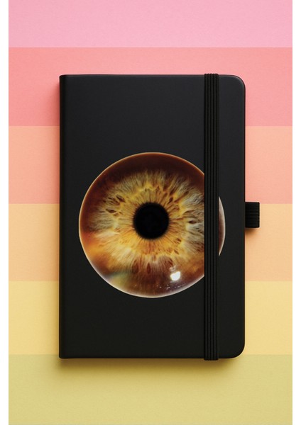 Iris Baskılı Tarihsiz Yuvarlak Köşeli Desenli Uv Termo Defter