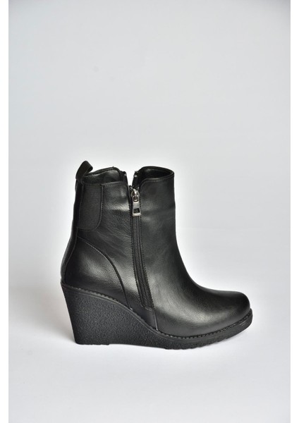 V361196809 Siyah Dolgu Topuklu Kadın Bot indirimleri