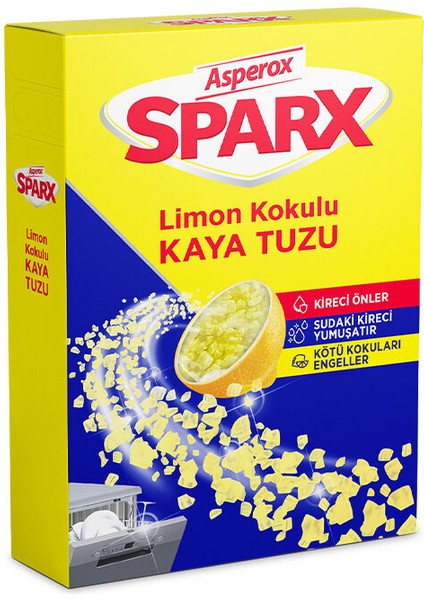 2 Adet Asperox Sparx Bulaşık Makinesi Tuzu 1,5 kg fiyatları
