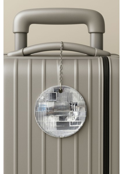 Pleksi Zincirli Bavul Etiketi Seyahat Tatil Için Tasarım Valiz Etiketi Far