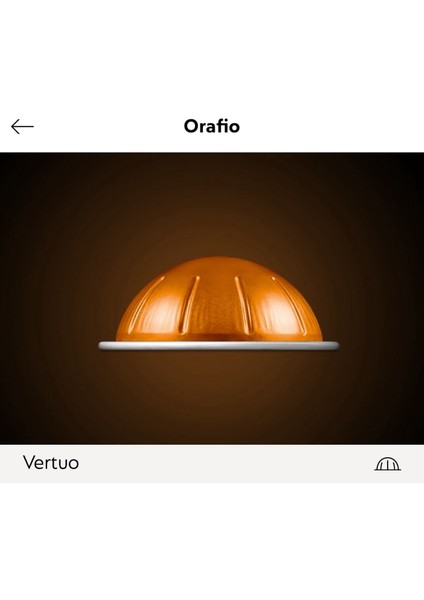 Orafio Vertuo Kapsül Kahve 10 Lu (Vertuo Makineler Için Uygundur)