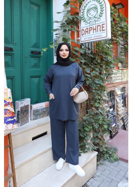 Yanları Cepli Fermuarlı Modal Takım