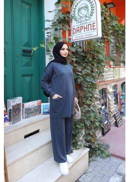 Yanları Cepli Fermuarlı Modal Takım fiyatları