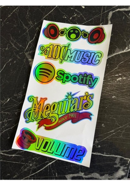 Hologramlı Etiet Araba Arka Cam Yazıları Hologramlı Yeni