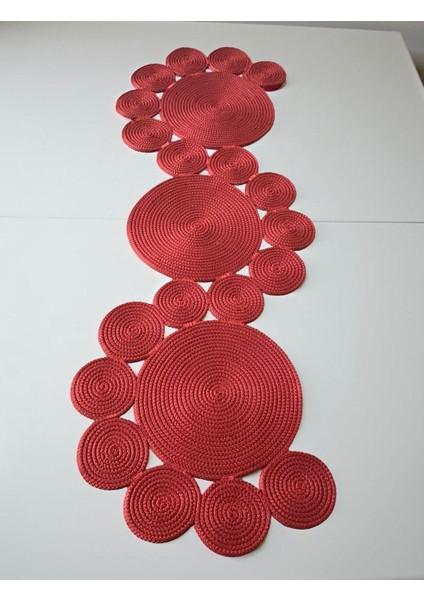 Jüt, Hasır, Dekoratif Masa Örtüsü, Runner, Amerikan Servis, Sehpa Örtüsü