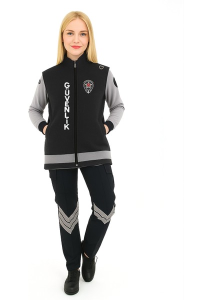 Kışlık Kadın Önden Yazılı Nakış Işlemeli Polar Özel Güvenlik Yeleği -Tunik fiyatları