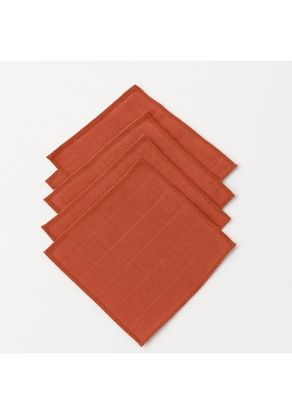 Tarçın Müslin Ağız Silme Mendili 5'li - %100 Pamuk