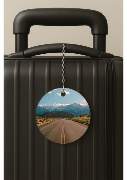 Arizona Desenli Uv Baskılı Pleksi Bavul Etiketi Seyahat Tatil Valiz Etiketi