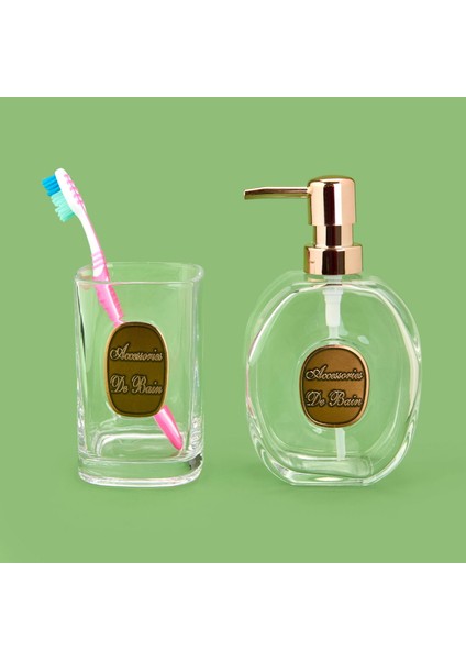 Bath 2'li Banyo Sıvı Sabunluk Seti - Rose / Şeffaf fiyatları