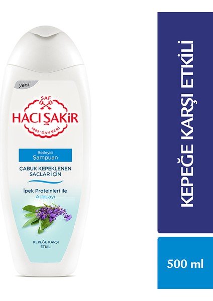 4 Adet Hacı Şakir Şampuan + Saç Kremi Adaçayı 500 ml fiyatları