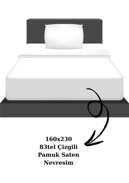 Tek Kişilik Çizgili Pamuk Saten Nevresim | 160X230 | Mix & Match | Otel Serisi fiyatları