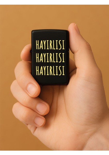 Özel Tasarım Şık ve Dayanıklı Uv Desenli Baskılı Benzinli Metal Çakmak Hayırlısı