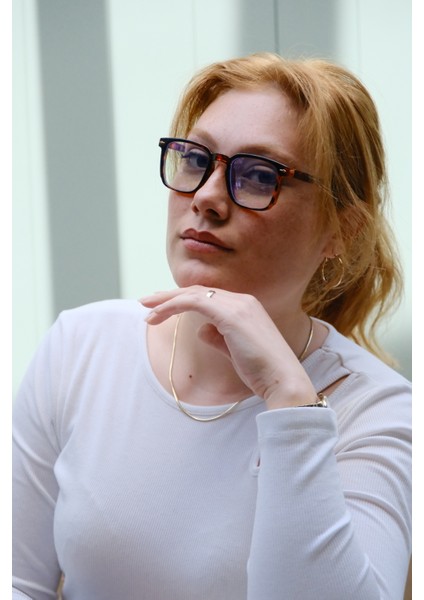 Kare Kesim Mavi Işık Korumalı UV400 Filtre Gözlük fırsatları