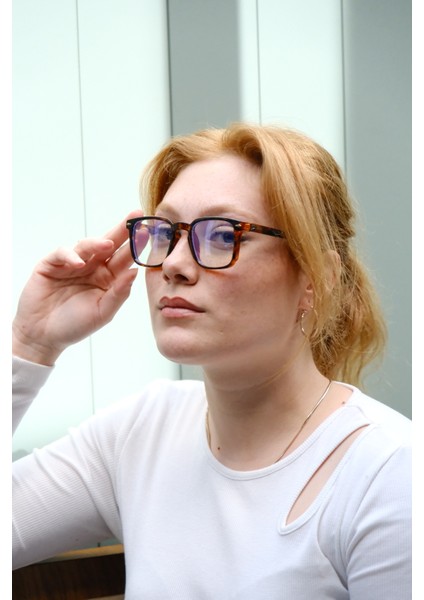 Kare Kesim Mavi Işık Korumalı UV400 Filtre Gözlük indirimleri