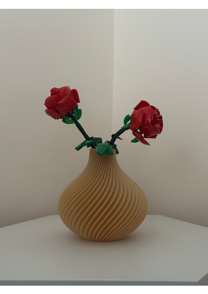 Spiral / Dalgalı Desenli Vazo