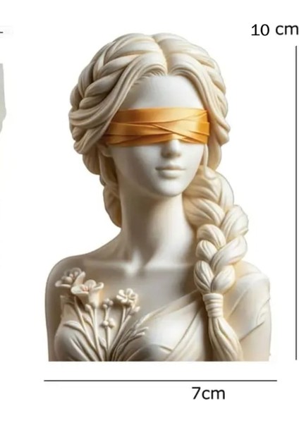 Gold Detaylı Gözü Bağlı Kız Dekoratif Mum indirimleri