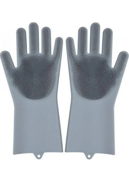 Sihirli Isıya Dayanıklı Silikon Çok Amaçlı Bulaşık Eldiven Fırçası Magic Gloves fırsatları