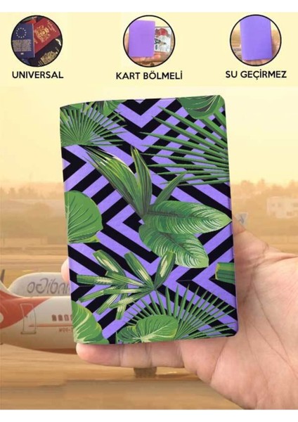 Tüm Ülke Pasaportlarına Uyumlu Vision Mor Vinleks Pasaport Kılıfı Kabı