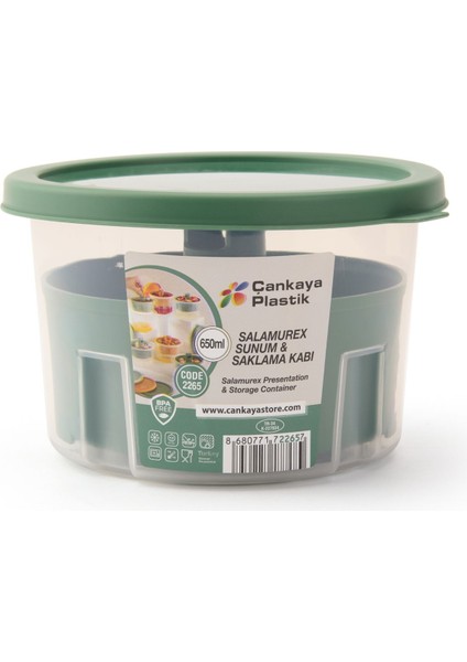 Salamurex Turşu ve Zeytin Kabı - Asorti - 650 ml