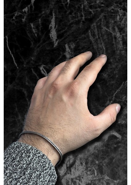 Oksitli Gümüş Tilki Kuyruğu Zincir Erkek Bileklik fiyatları