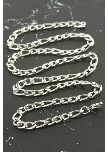 Düz Zincir Çelik Kolye 55 cm