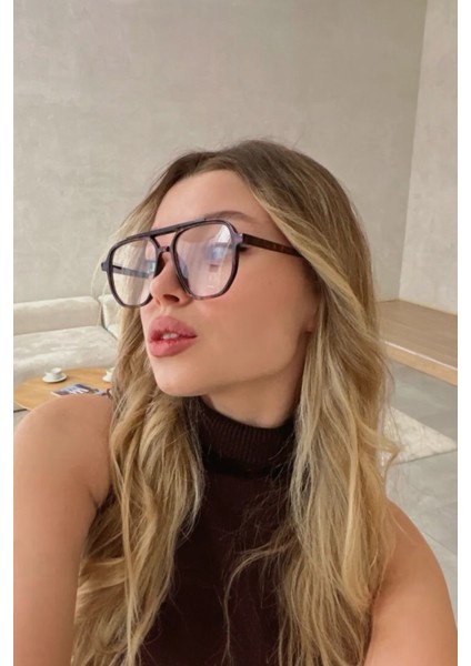 Optik Uyumlu Mavi Işık Korumalı Leopar Çerçeve Camları Değiştirilebilir Gözlük Blue Block modelleri