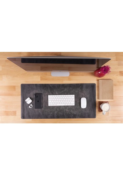 Deri Masa Matı 80*37CM VS4EF Gri fiyatları