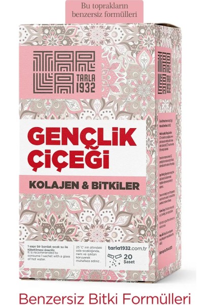 Gençlik Çiçeği - Kolajen ve Bitkiler Içeren Benzersiz Formül / Sıfır Kimyasal fiyatları