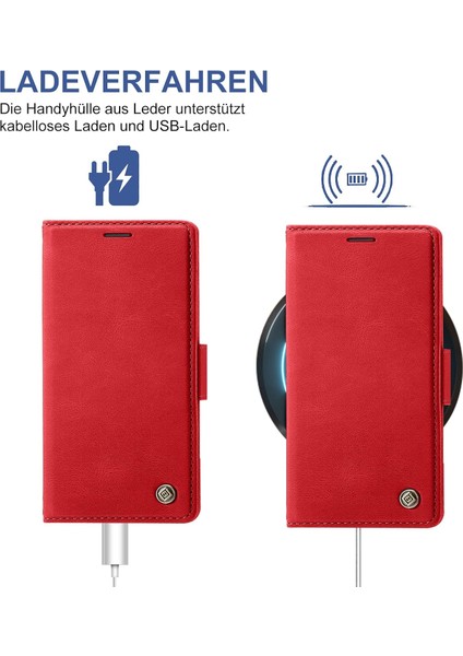 Samsung Galaxy S25 Ultra Uyumlu Ekran Koruyuculu Kılıf Kapaklı Kartlıklı Deri Görünümlü Standlı Kapak