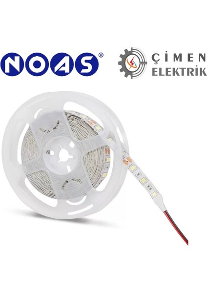 5 Metre Noas YL40 4001 Iç Mekan 3 Çip 12V Şerit LED 6400K Beyaz Işık