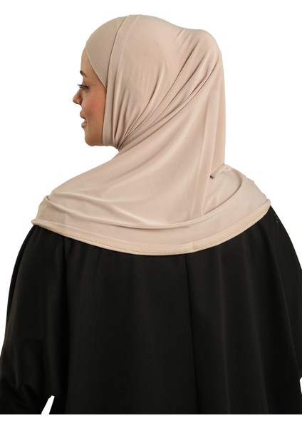 Sütlü Kahve Pratik Hazır Geçmeli Boru Boneli Ikili Tesettür Eşarp Sandy Düz 2501_26 fırsatları